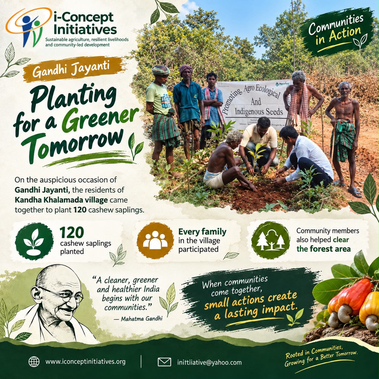 Gandhi Jayanti: Planting for a grener tomorrow